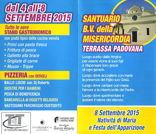 Festa dell'apparizione 2015 a Terassa